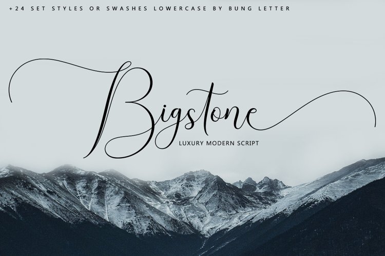 Bigstone - Luxury Script example image 1