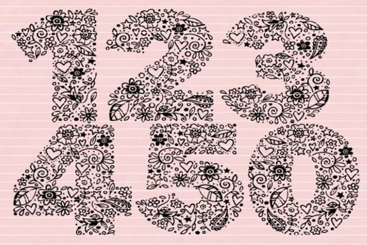 Numbers 1-5 SVG DXF EPS PDF PNG JPG example image 1