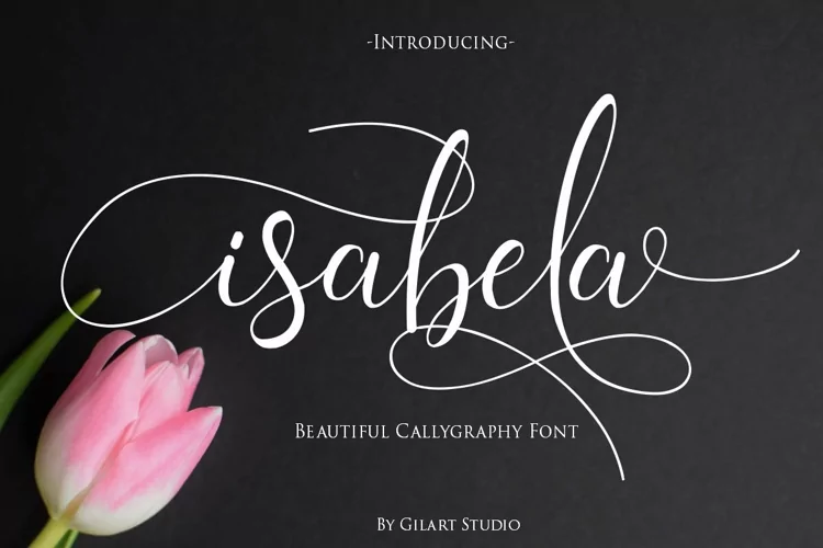 isabela | A Beautiful Callygraphy Font