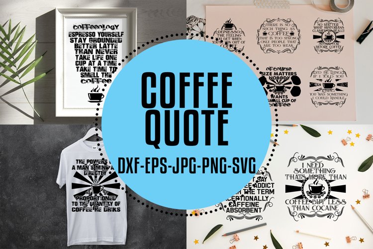 Coffee Quotes SVG V2 Black example image 1