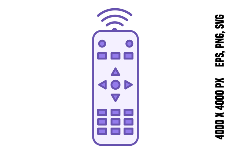 Colored Remote Control Icon