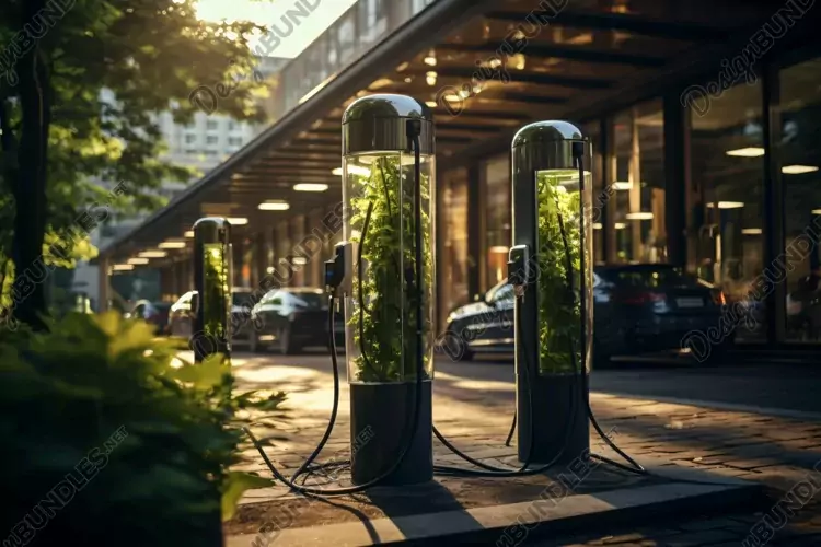 Electric Cars and bike charging stations