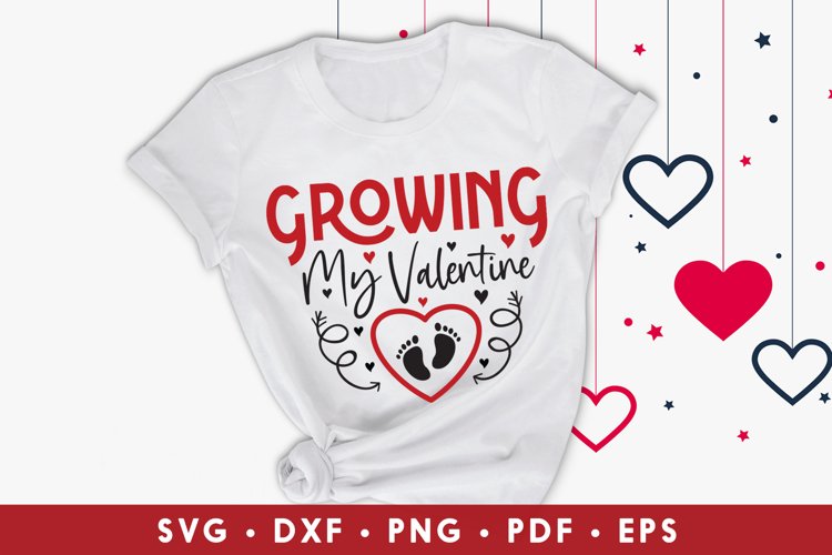 Valentine's SVG, Growing My Valentine, Valentine Design example image 1