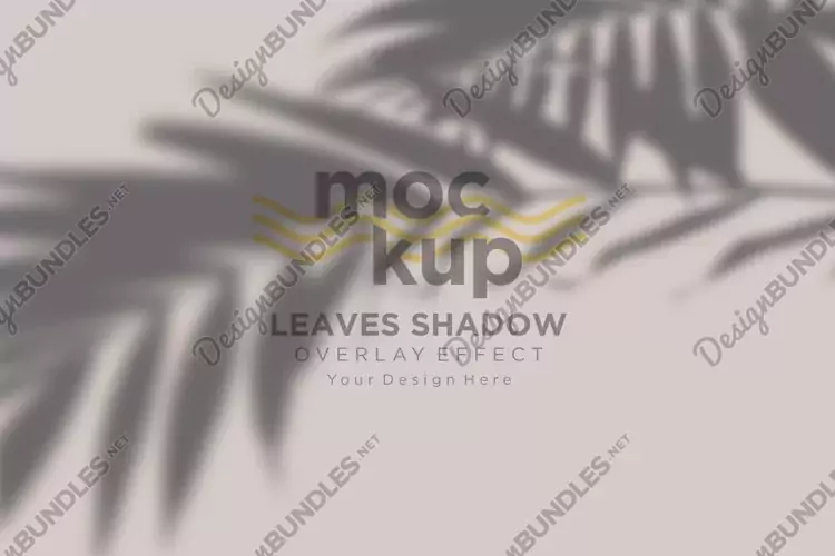 Leaves Shadow Overlay Effect Mockup