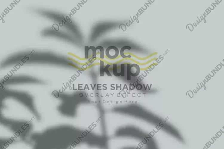 Leaves Shadow Overlay Effect Mockup