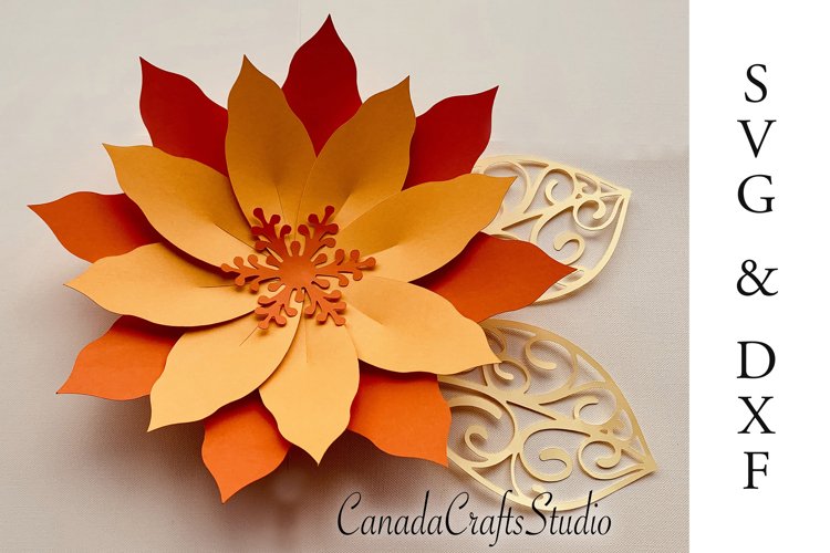 Giant Paper flower Template 22