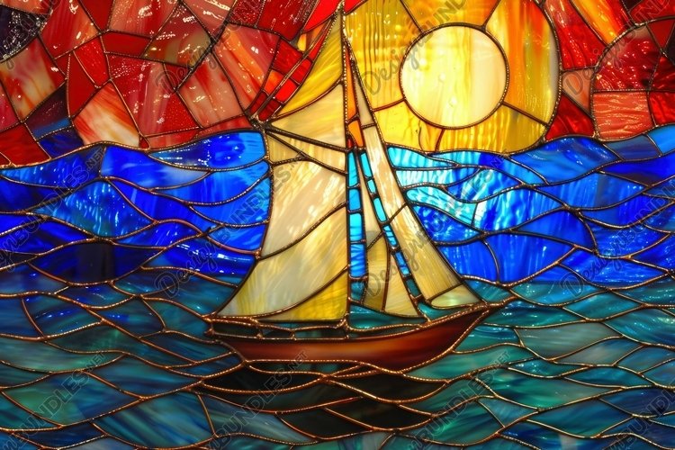 Stained Glass Texture Image 10
