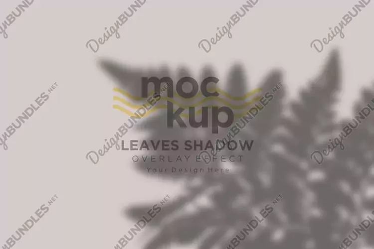 Leaves Shadow Overlay Effect Mockup