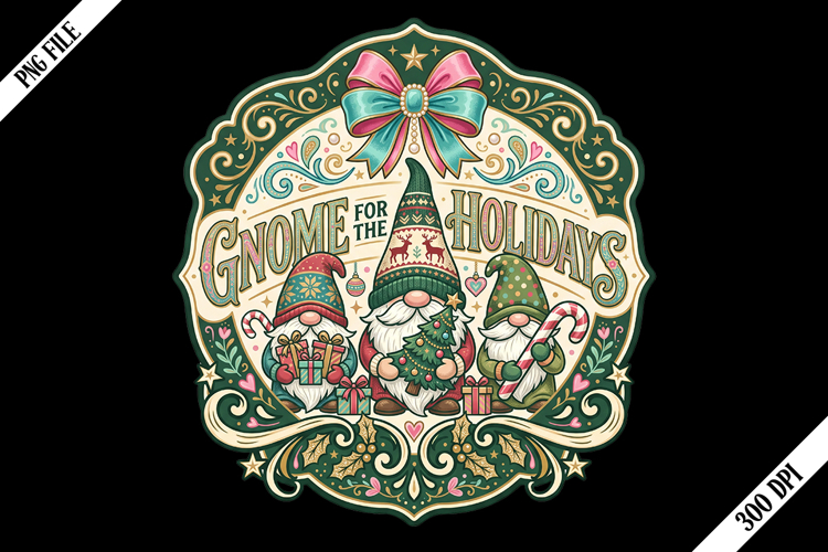 Gnome for the Holidays Png Designs