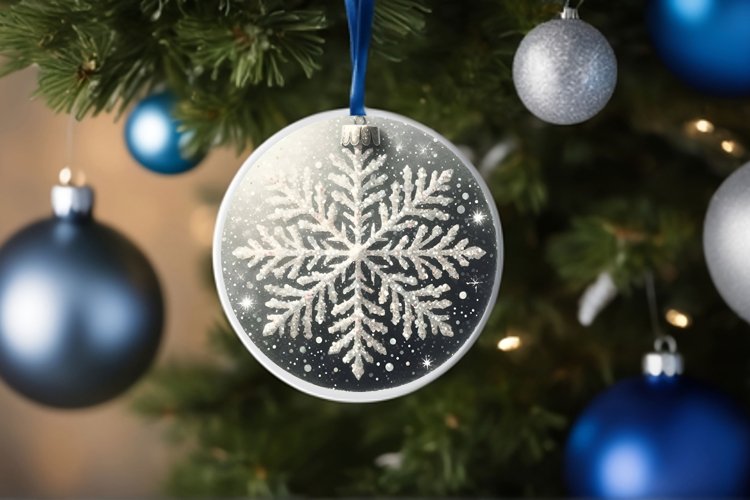 Round Christmas Ornament Sublimation|Clipart