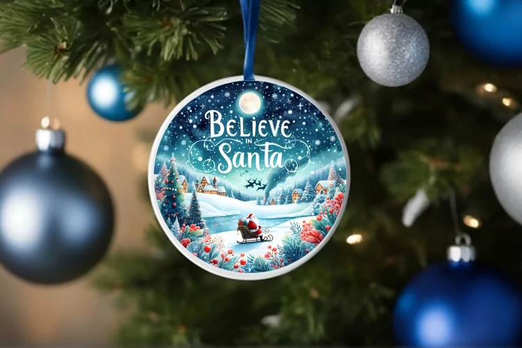 Believe in Santa Watercolor