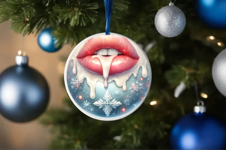 Pastell Winter Scene Ornament