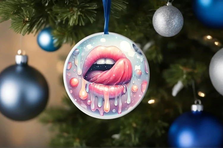 Pastell Winter Scene Ornament