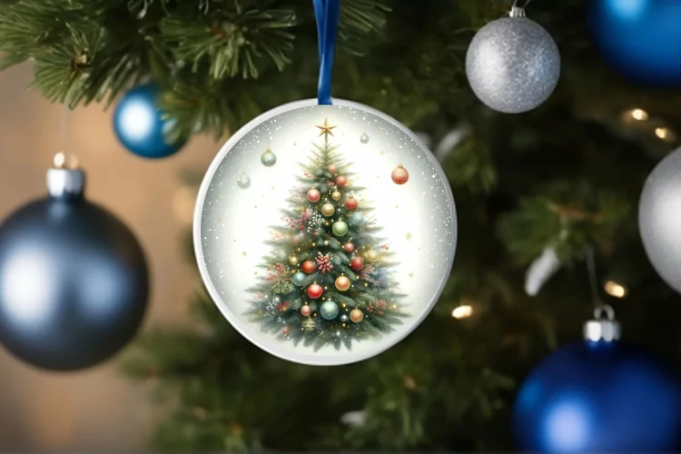 Christmass Round Ornament