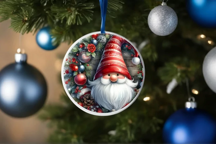 Christmas Gnome Watercollor