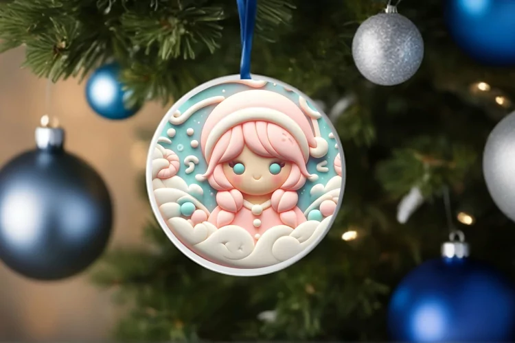 Santa's Girl Ornament