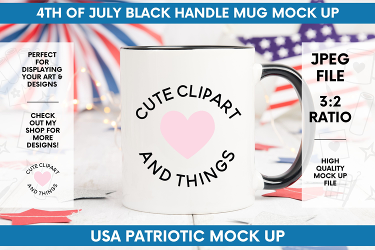 USA Patriotic Mock Up | 4th of July Mug Mock Up
