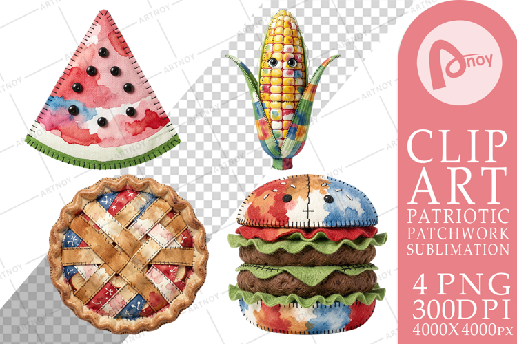 4th July Picnic Patchwork Sublimation