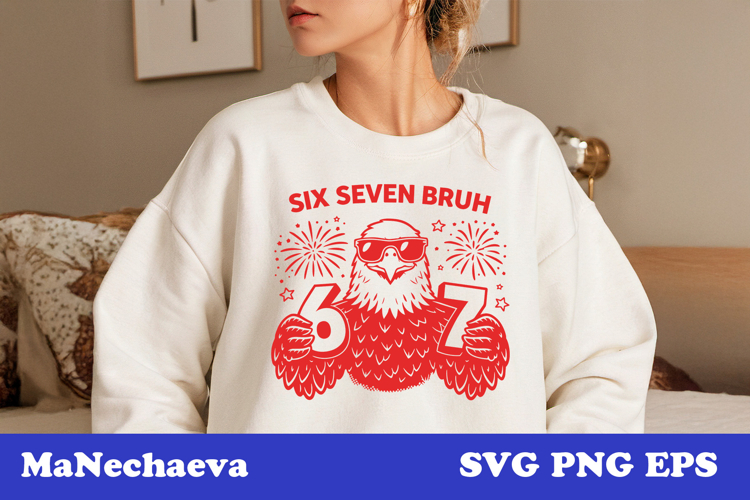 Cute 4th of July Animal SVG | Eagle Six Seven Patriotic