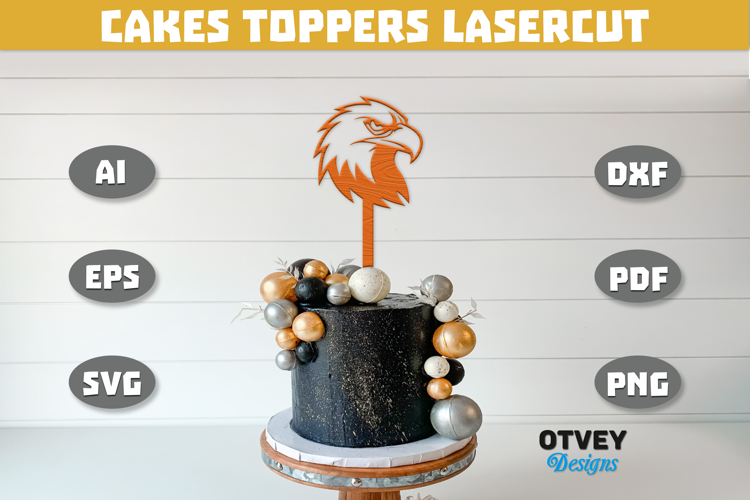 4th Of July Cakes Toppers Laser Cut
