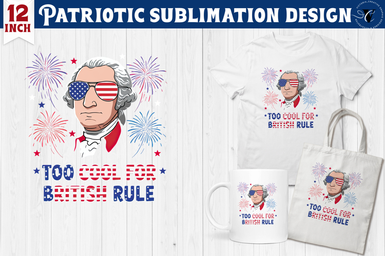 Patriotic sublimation | 4th of July | George Washington