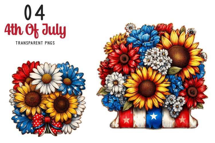 4th Of July Clipart Patriotic Sublimation Design