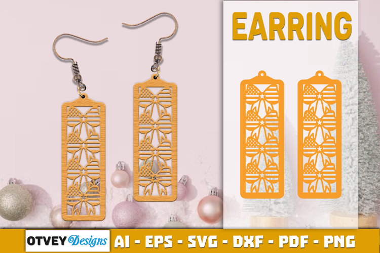 4th Of July Earring Lasercut File