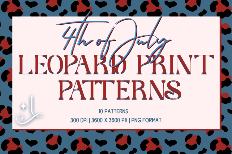 4th of July Leopard Print Patterns