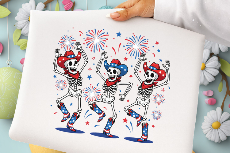 4th of July PNG, Skeleton Png
