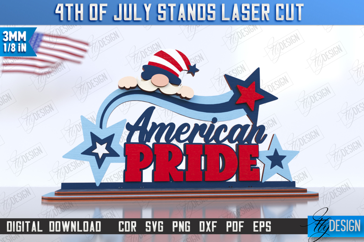 4th Of July Gnome Clipart Image 6