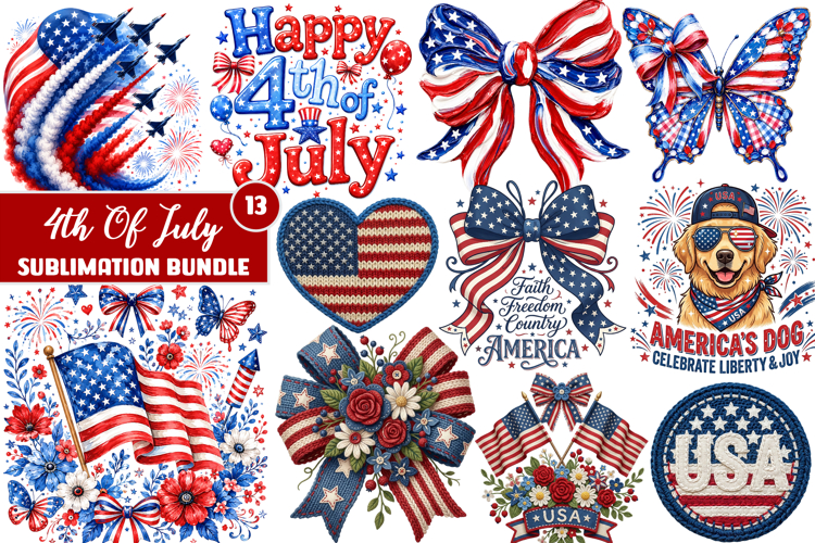 4th Of July Sublimation Bundle, Patriotic Sublimation Bundle
