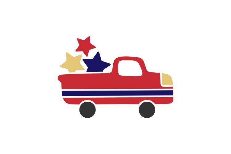 4th of July Truck and Unicorn SVG Cut Files
