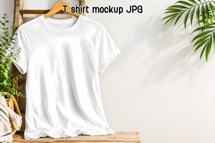 White T-Shirt Mockup JPG