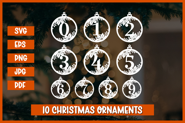 Round Christmas Ornament Svg Image 15