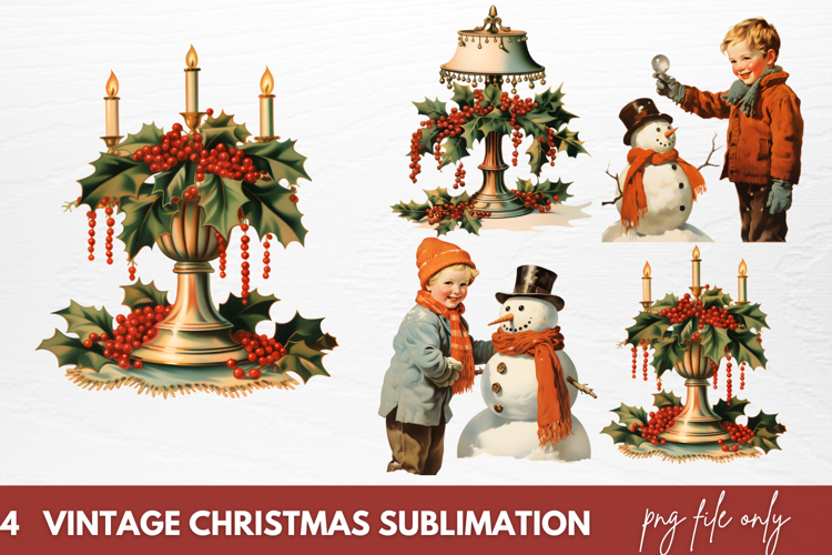 Vintage Christmas Clipart Image 15