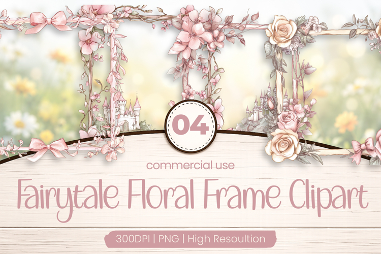 Floral Frame Clipart Image 7