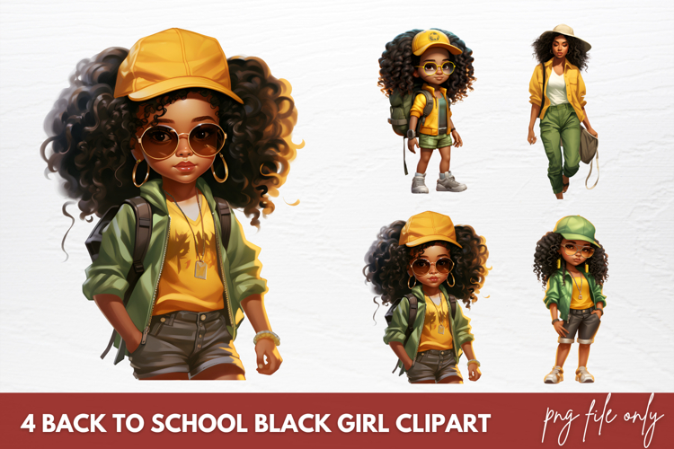 Black Girl Clipart Image 14