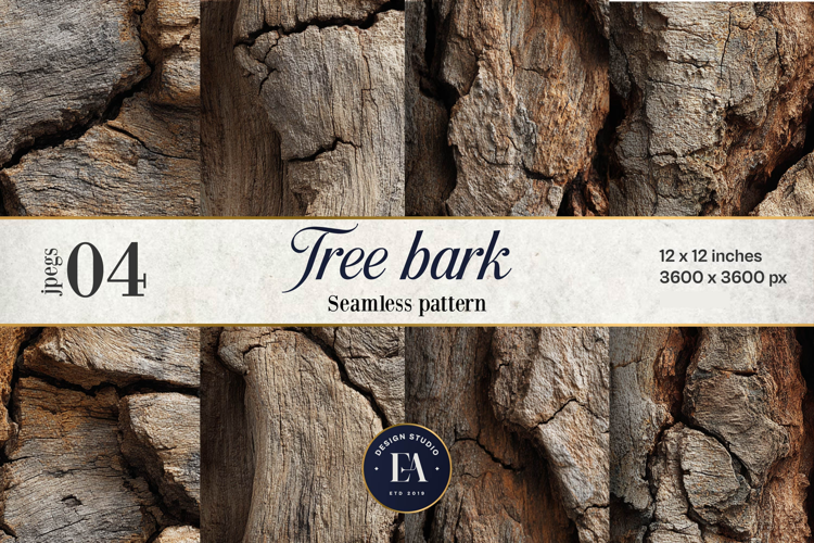 Tree Bark Digital Paper 4 JPEG