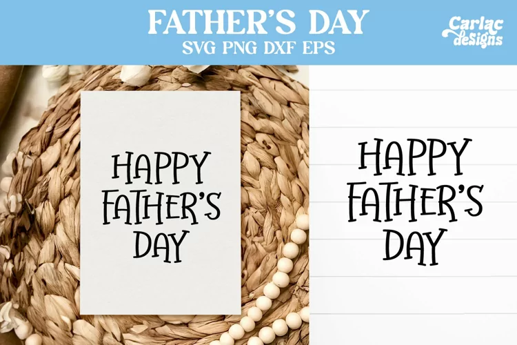 Father's Day Card, Happy Father's Day SVG