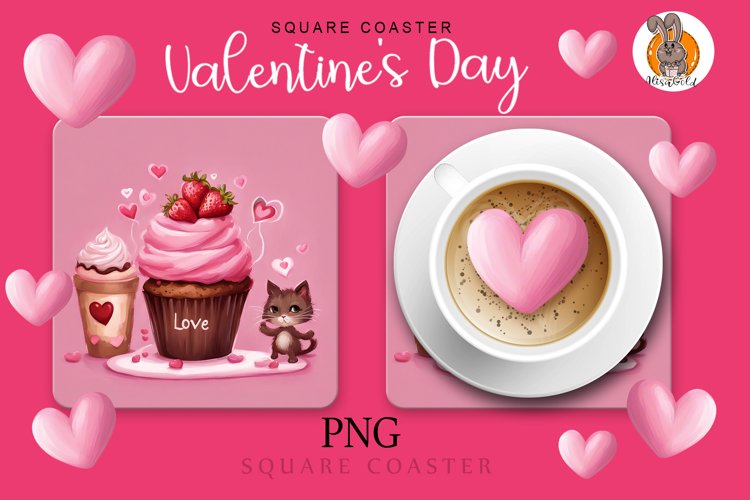 love, hearts, chocolate,coffee, fluffy kitty example image 1