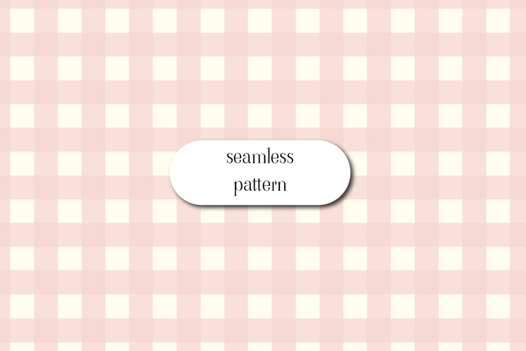 Blush Pink Gingham Seamless Pattern Background example image 1