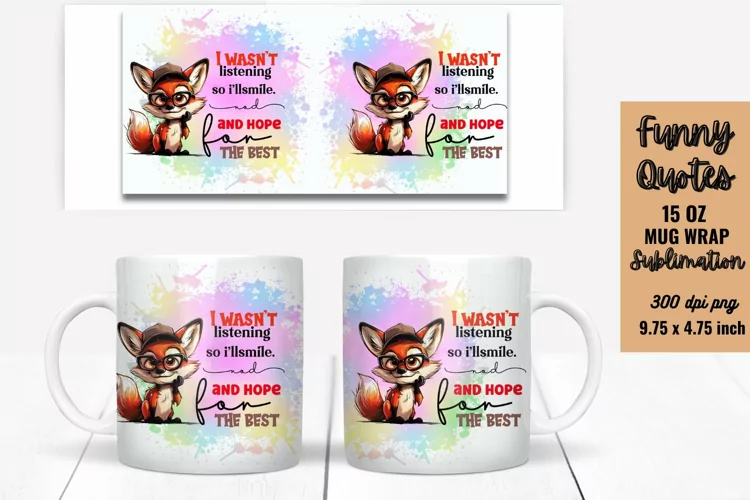 Funny Mug Wrap Sublimation, Mug Wrap PNG