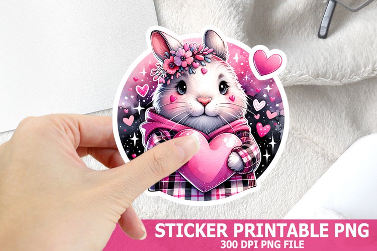 Valentines Day Animal Sticker| Valentines Day Sticker