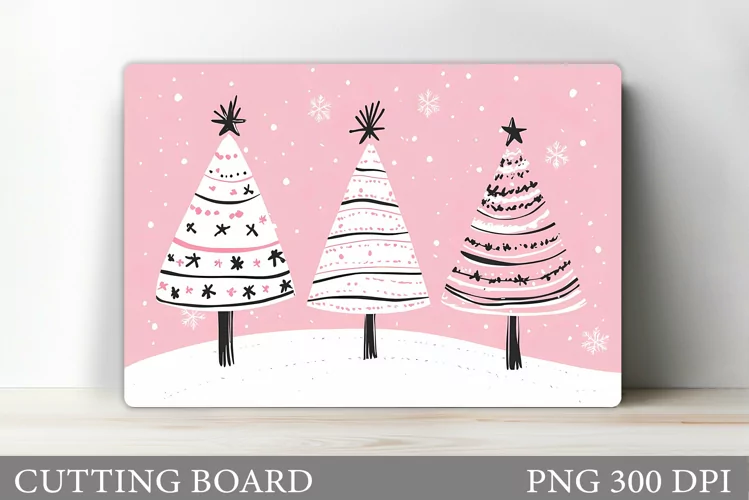 Christmas Tree Cutting Board Design. Kitchen Cutting Board