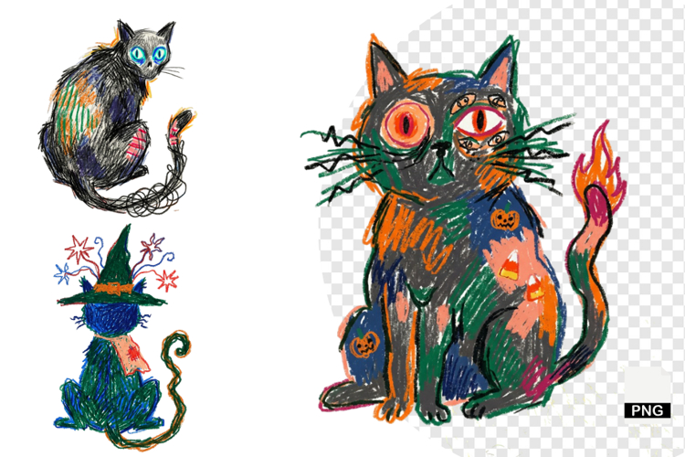Halloween Cat Clipart Image 6