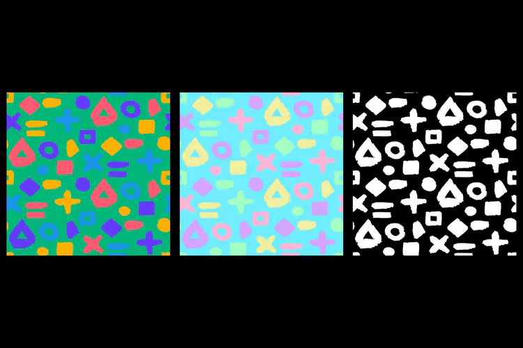 Grunge Memphis Seamless Patterns - 3 Variations