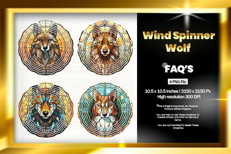 Wolf Wind Spinner Sublimation - 04 Variations