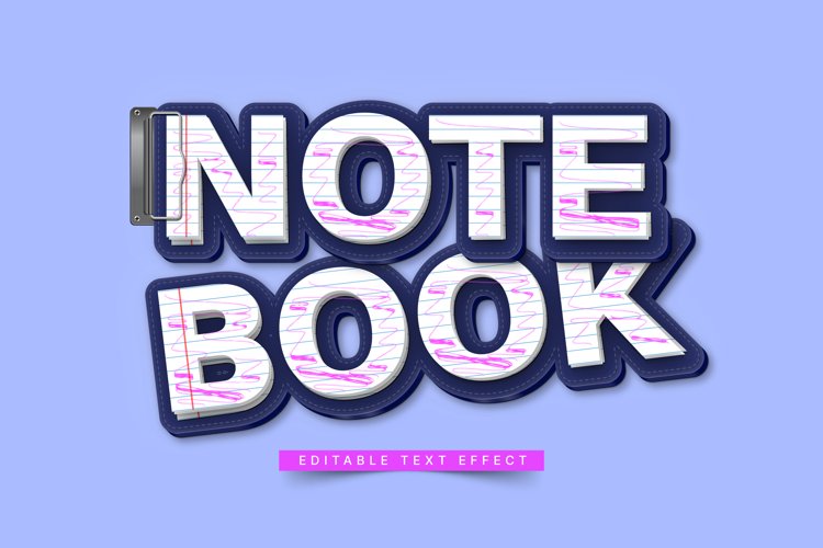Editable Text Effect for Illustrator. Vector Graphic styles example image 1
