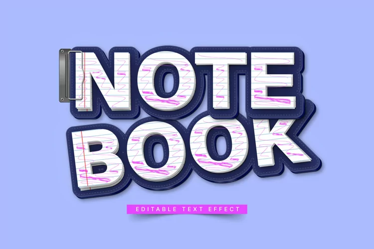 Editable Text Effect for Illustrator. Vector Graphic styles