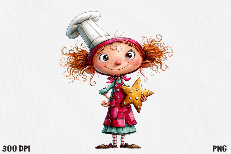 Whimsical Christmas Character Clipart PNG, Cute Holiday